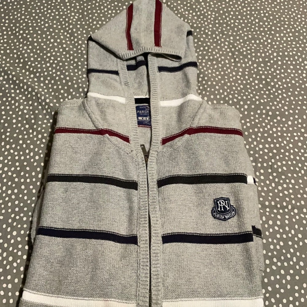 Parish Nation Gray Full Zip Up Hoodie